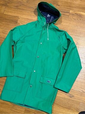 Izod Emerald Green Hooded Raincoat